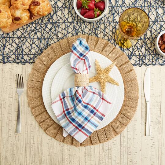 Lighthouse Plaid Napkin, 6ct.